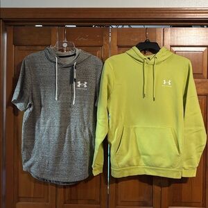 Men’s Under Armour Lightweight Sweatshirt hoodie and long sleeved hoodie size M